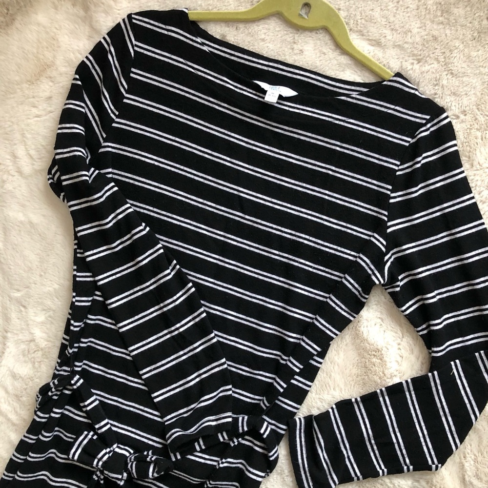 TIME and TRUtm dress midi dress size M black and white color - Picture 2 of 10